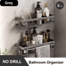 Stainless Steel Shower Rack  Anti Rust Bathroom Storage Shelf With Strong Suction Cups 17