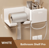 Hair Dryer Holder Wall Mount  Stylish Hair Tool Organizer Shelf For Bathroom And Vanity 11