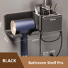 Hair Dryer Holder Wall Mount  Stylish Hair Tool Organizer Shelf For Bathroom And Vanity 10