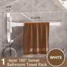 Rotatable Towel Rack  Wall Mounted Space Aluminum Towel Holder 1 To 5 Bar Options 15