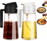 2in1 Olive Oil Dispenser Bottle  500ml Oil Sprayer For Cooking BBQ And Kitchen Use 10