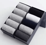 Mens Pure Cotton Socks  Breathable Plus Size Business And Casual Long Socks 13
