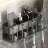 Aluminum Wall Mounted Toothbrush Holder  234 Cup Organizer For Bathroom 14