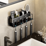 Aluminum Wall Mounted Toothbrush Holder  234 Cup Organizer For Bathroom 13