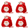 Christmas Gift Bags 91 By 79 In  Festive Drawstring Holiday Pouches With Handle 10