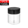 Clear Spice Bottles Set  Plastic Seasoning Jars For Salt Pepper And BBQ Spices 6