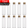 Mini Glass Bottles With Cork Stoppers  DIY Decoration Vials For Crafts And Messages 12