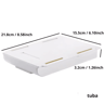 SelfAdhesive UnderDrawer Storage Box  White Hidden Drawer Organizer 6