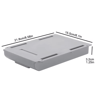 SelfAdhesive UnderDrawer Storage Box  White Hidden Drawer Organizer 7