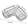 Iron Triangle Rack For Kitchen  Bathroom  Thickened Durable Corner Storage Shelf 5