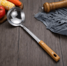 Stainless Steel Kitchen Tools Set With Wood Grain Handle  Spatula Spoon  Leaky Shovel Cooking Utens 6