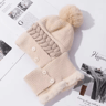 Plush Fur Lined Winter Warm Hat With Balaclava  Cute Pompoms Coldproof Cap For Women 21652283 In 6