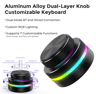 DualLayer Wireless Custom Keyboard With RGB Knob  Volume  Multimedia Control For Office And Creativ 6