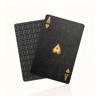 Cool Black  Gold Waterproof Playing Cards  Game Gift Deck For Christmas Halloween  Thanksgiving 8
