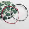 La Monada 925 Sterling Silver Red Thread Bracelet  Minimalist Rope Bracelet For Women 0
