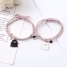 SpookLove Halloween Ghost Couple Bracelets Set  Braided Magnetic Heart LongDistance Promise Jewelry 5