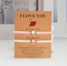 HeartBond 2Pcs Matching Bracelets Set  Handwoven Heart LongDistance Couple  Friendship Jewelry Gift 9