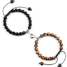UnityMag Heart Natural Stone Couples Bracelets  Adjustable Distance Beads Set For Lovers  Friends 9