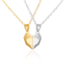 HeartbeatLove Magnetic Couple Pendant Necklace  Electrocardiogram Heart Jewelry Gift Set 12