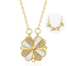 EternaLove 316L Stainless Steel Magnetic Pendant Necklace  Heart  Clover Jewelry Gift For Women 14