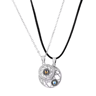 EternalBond 2Piece Magnetic Couple Necklace  I Love You In 100 Languages Projection Heart Set 5