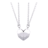 HeartbeatUnion Magnetic Couple Pendant Necklace  Electrocardiogram Heart Jewelry Set For Valentines 7