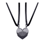 HeartbeatUnion Magnetic Couple Pendant Necklace  Electrocardiogram Heart Jewelry Set For Valentines 8
