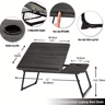 Portable Bed Sofa Table Foldable Breakfast Tray With Cup Holder Bedside Laptop Stand 7