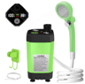Camping Outdoor Shower Pump With Digital Display  Portable RV And Travel Shower Kit 6000mAh 8