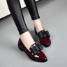 Womens Bow Pointed Toe Loafers  Patent Leather SlipOn Flats For Casual  Office Wear 6