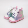 StarStep Baby HighTop First Walker Sneakers  Soft Sole Infant Crib Shoes With Cute Star Design 6