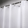 HotelGrade Water Repellent Polyester Shower Curtain  Durable Fabric Bathroom Liner With Weighted Bo 0