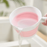 Durable Folding Water Scoop With Long Handle  Portable Plastic Dipper For Kitchen Bathroom  Outdoor 5