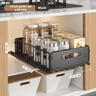 Multifunction PullOut Cabinet Organizer  Sliding Kitchen Storage Rack  Seasoning Basket 4