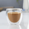 Double Wall Glass Cup Set  Insulated Espresso  Coffee Mugs HeatResistant Clear Drinkware 6