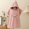 Cute Cartoon Coral Velvet Baby Hooded Bath Towel  Soft Warm Wrap  Bathrobe 8