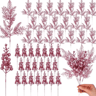 10PCS Glitter Christmas Berry Stems For Festive DIY Decor  Arrangements 6