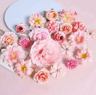 Mixed Artificial Silk Rose Flower Set For DIY Bouquets  Decor 2
