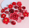 Mixed Artificial Silk Rose Flower Set For DIY Bouquets  Decor 6