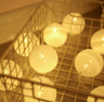 Colorful Cotton Ball LED String Lights  Battery Fairy Garland For Cozy Home  Holiday Decor 9
