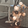 Colorful Cotton Ball LED String Lights  Battery Fairy Garland For Cozy Home  Holiday Decor 5