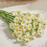 Silk Artificial Daisy Flower Bouquet  Realistic White Floral Decor For Home  Events 5