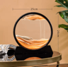12Inch 3D Moving Sand Art Picture  Round Glass Flowing Sandscape Decor 9