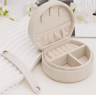 VelvetMini Portable Jewelry Box Travel Organizer Flannel Compact Storage Case For Rings Earrings Ne 6