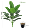 24Leaf Areca Palm Artificial Plant  Lush Potted Indoor Greenery Decor 4