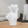 Romantic Love Gesture Resin Ornament  Minimalist Valentines Day Couple Sculpture For Bedroom  Desk  4