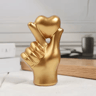 Romantic Love Gesture Resin Ornament  Minimalist Valentines Day Couple Sculpture For Bedroom  Desk  5