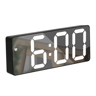 Voice Control LED Mirror Digital Alarm Clock With Temperature Display Snooze  Night Mode Bedside Cl 7