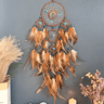 Vintage Tree Of Life Dream Catcher Wind Chime  Boho Wall Hanging Decor With Natural Stone Accents 7