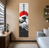 Black Ocean Wave Red Sun Tapestry  Japanese Ukiyoe Great Wave Wall Hanging Aesthetic Decor 4